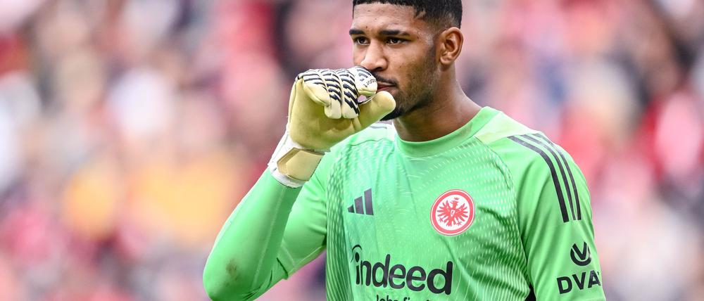 Sah bei Freiburgs 2:2 am Sonntag nicht gut aus: Frankfurt-Keeper Kauã Santos.