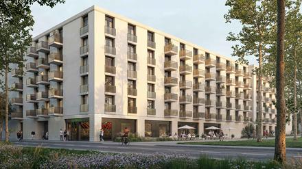 Das Neubauprojekt an der Berliner Straße 100 in Pankow.