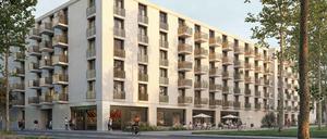 Das Neubauprojekt an der Berliner Straße 100 in Pankow.