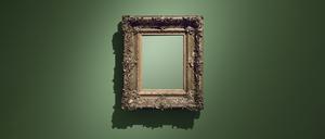 Leerer Bilderrahmen: Gemälde lassen sich schlecht zu Geld machen.