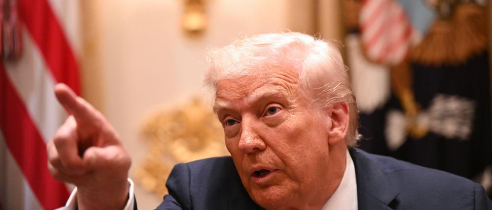Trump geht von Rebellen innerhalb der Hamas aus.