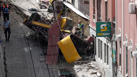 Die Gloria-Standseilbahn in Lissabon war am 4. September verunglückt, 16 Personen kamen ums Leben.