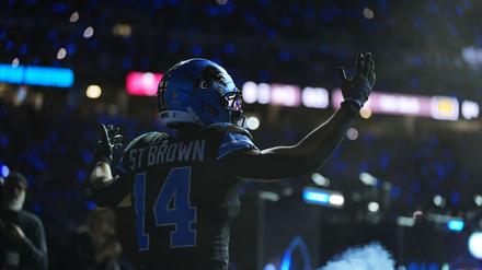 St. Brown sorgte für Jubel in Detroit - vor, während und nach dem Spiel gegen die Bucs.