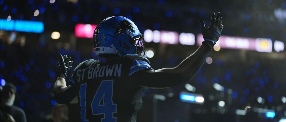 St. Brown sorgte für Jubel in Detroit - vor, während und nach dem Spiel gegen die Bucs.