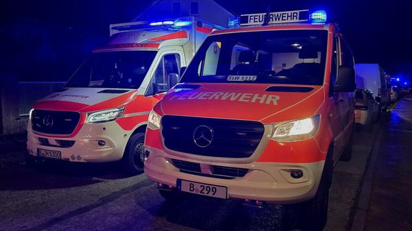 Die Feuerwehr rückte mit vielen Einsatzkräften zur Unglücksstelle aus.