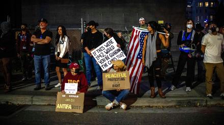In Portland gibt es Proteste vor einer Einrichtung der Einwanderungsbehörde ICE. (Archivbild)