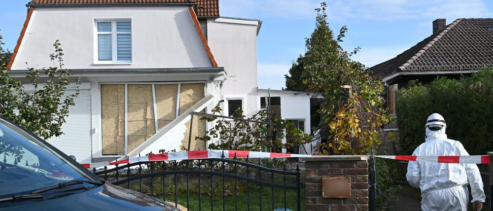 Nach der Explosion ermittelt das LKA.