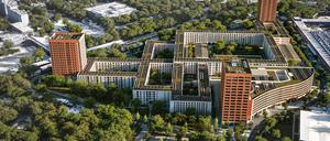 Visualisierungen Neues Stadtquartier Konnekt/Knorr-Bremse.