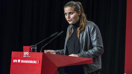 Die SPD-Bundestagsabgeordnete Maja Wallstein aus Cottbus hält eine Zusammenarbeit mit der AfD für unrealistisch (Archivbild vom 26. November 2022).
