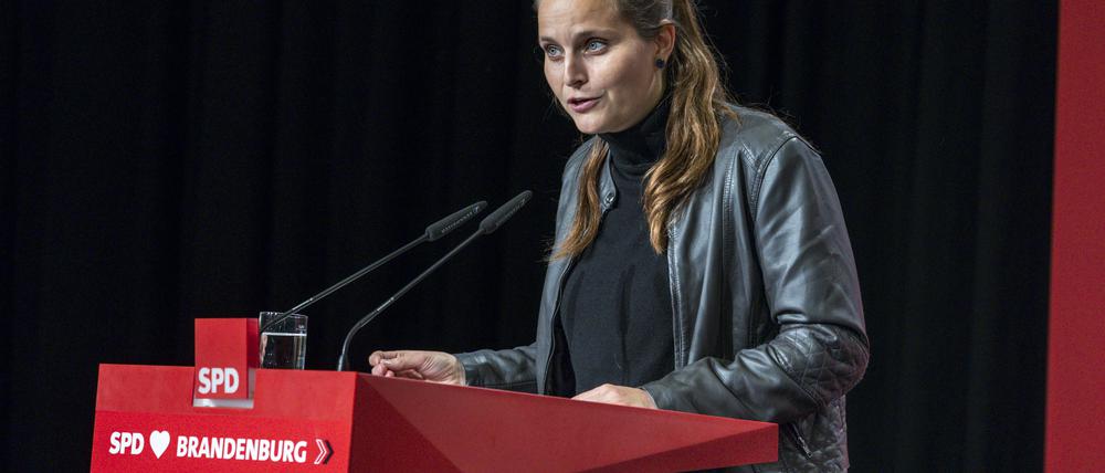 Die SPD-Bundestagsabgeordnete Maja Wallstein aus Cottbus hält eine Zusammenarbeit mit der AfD für unrealistisch (Archivbild vom 26. November 2022).