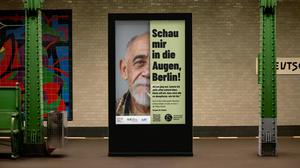 Kampagne „Schau mir in die Augen, Berlin“ von Schwulenberatung Berlin & RuT- Rad und Tat Offene Initiative Lesbischer Frauen e.V.