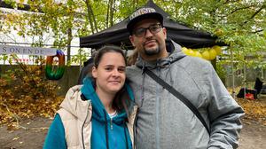 Alexandra und Nico Haase lernten sich am Gangway-Container auf dem Skaterplatz im Märkischen Viertel lieben.