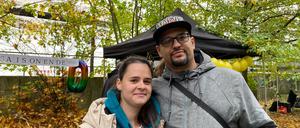 Alexandra und Nico Haase lernten sich am Gangway-Container auf dem Skaterplatz im Märkischen Viertel lieben.