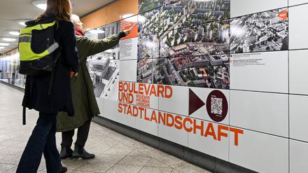 Im U-Bahnhof geht es um das architektonische Erbe der Nachkriegszeit.