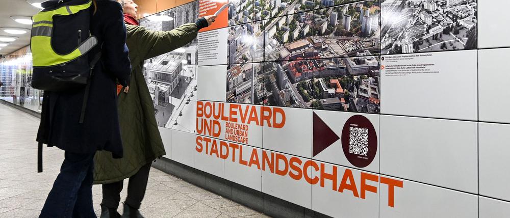 Im U-Bahnhof geht es um das architektonische Erbe der Nachkriegszeit.