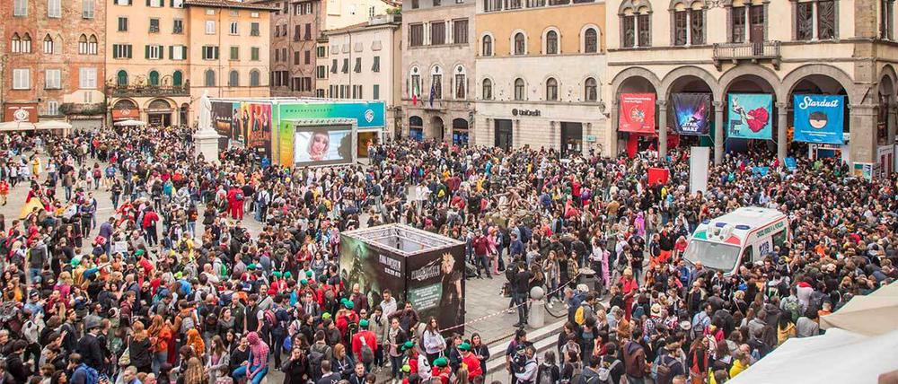 Das Comicfestival in Lucca zieht jährlich Hunderttausende an.