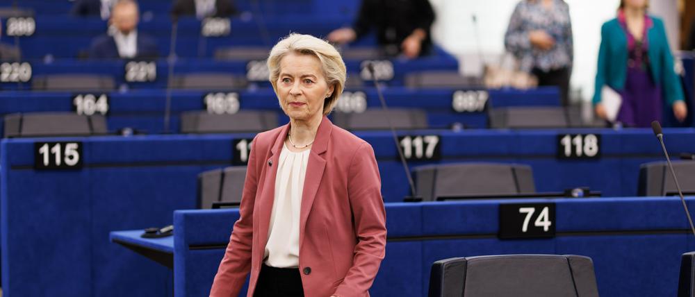 Von der Leyen warnt im Europaparlament vor Importabhängigkeit.