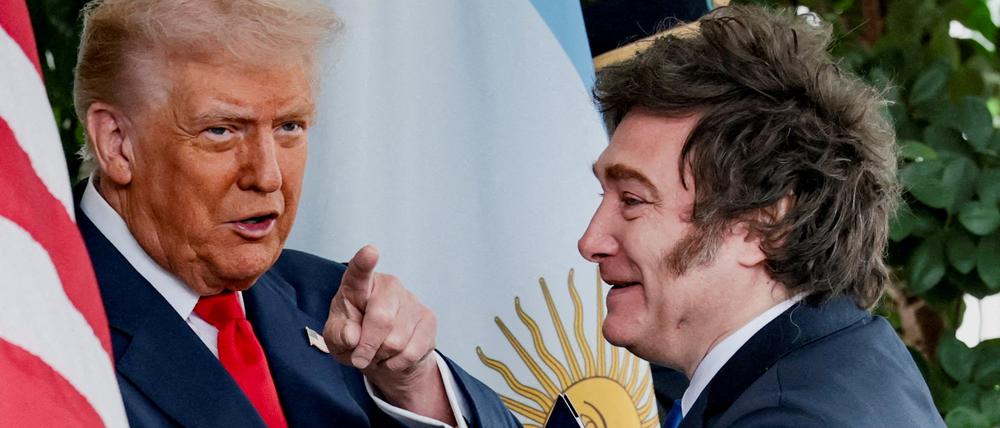 US-Präsident Donald Trump (links) und Argentiniens Präsident Javier Milei.