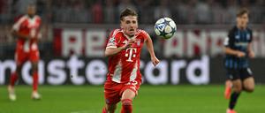 Jung, dynamisch und erfolgreich: Der 17-jährige Lennart Karl ist nun jüngster Champions-League-Torschütze des FC Bayern.