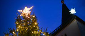 Die Stadt Beelitz spart an Weihnachtsbäumen: Die Exemplare für die Marktplätze fallen in diesem Jahr kleiner aus. (Archivbild)