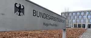 Das Bundesarbeitsgericht in Erfurt (Symbolbild)