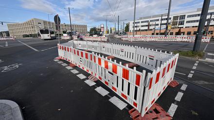 Der Umbau des Leipziger Dreiecks geht voran.