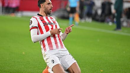 Vincenzo Grifo erzielte erneut ein Freistoßtor für Freiburg