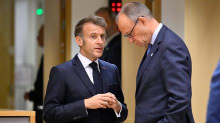 Emmanuel Macron und Friedrich Merz.