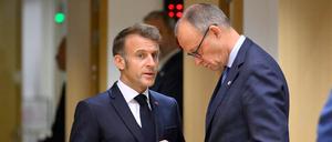 Emmanuel Macron und Friedrich Merz.