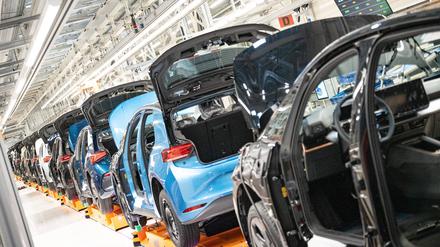Produktion bei VW in Zwickau.
