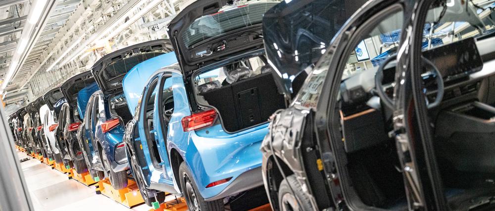 Produktion bei VW in Zwickau.