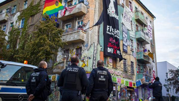 Die Räumung der „Liebig34“ im Oktober 2020.