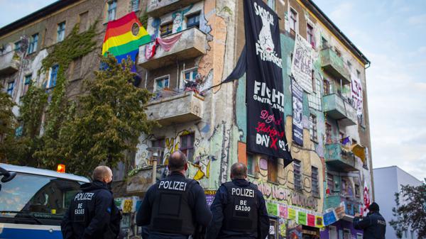 Die Räumung der „Liebig34“ im Oktober 2020.