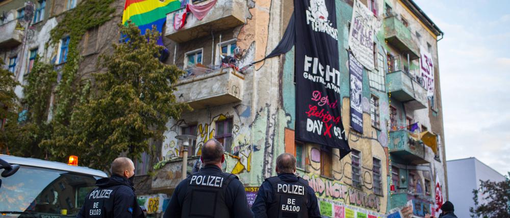 Die Räumung der „Liebig34“ im Oktober 2020.