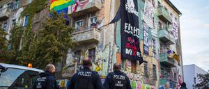 Die Räumung der „Liebig34“ im Oktober 2020. 