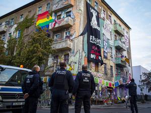 Die Räumung der „Liebig34“ im Oktober 2020.