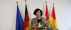 Noosha Aubel wurde am Freitag als Potsdamer Oberbürgermeisterin vereidigt.