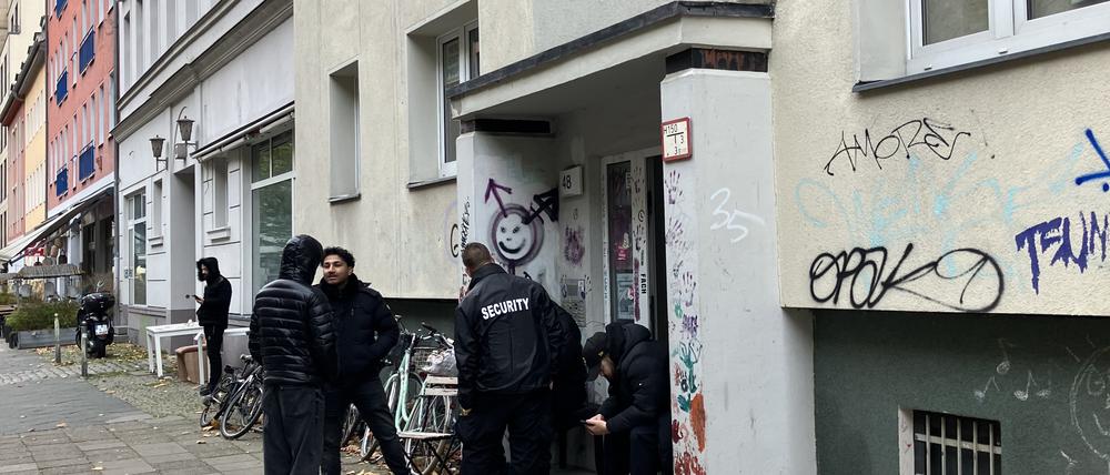 Habersaathstraße am 24.10.2025 nach morgendlichem Besuch des privaten Räumkommandos
Foto: Teresa Roelcke