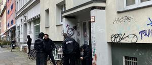 Habersaathstraße am 24.10.2025 nach morgendlichem Besuch des privaten Räumkommandos
Foto: Teresa Roelcke 