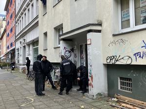 Habersaathstraße am 24.10.2025 nach morgendlichem Besuch des privaten Räumkommandos
Foto: Teresa Roelcke