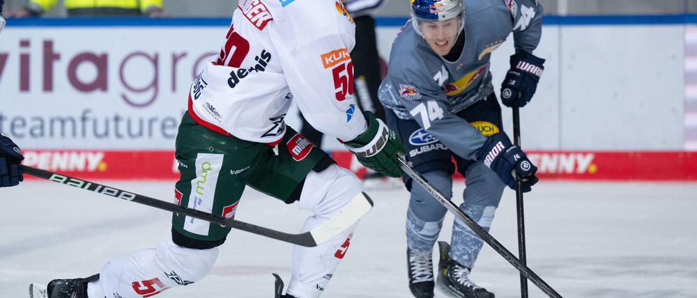 Les Lancaster (r) wechselt von München zu den Eisbären Berlin. (Archivbild)