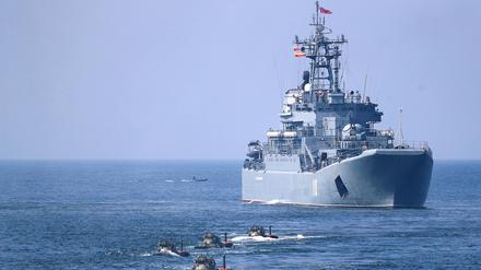Das Kriegsschiff „Alexander Shabalin“ im Jahr 2019. 