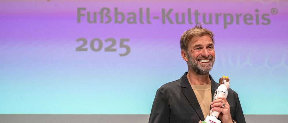 Jürgen Klopp war beim Galaabend zu Scherzen aufgelegt.