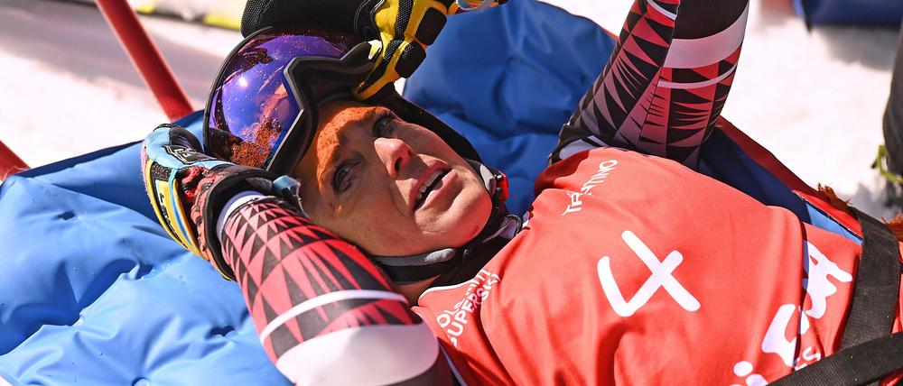 Verhängnisvoller Sturz: Federica Brignone im April in Val di Fassa. (Archivbild)