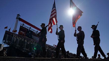 Mitglieder der US-Marines am 18. Oktober im kalifornischen Camp Pendleton.