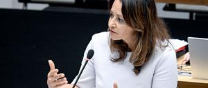 Felor Badenberg (CDU), Senatorin für Justiz und Verbraucherschutz, im Oktober 2025 im Abgeordnetenhaus.