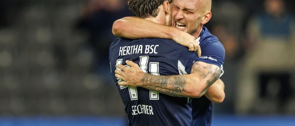 Das 1:0 gegen Düsseldorf war für Toni Leistner und Co. der emotionalste Hertha-Sieg in dieser Zweitliga-Saison.