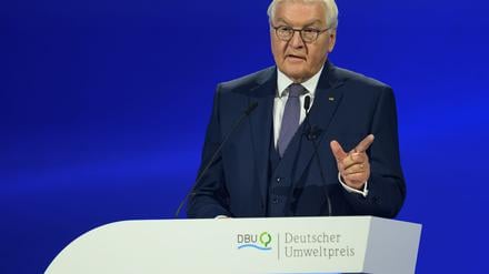 Bundespräsident Steinmeier mahnt, den Klimaschutz nicht zu vergessen.