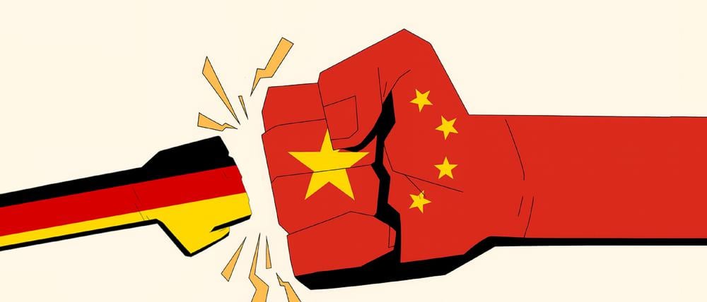 China vs Deutschland.