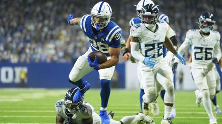 Drei Touchdowns gegen die Titans - das gelang Jonathan Taylor zum dritten Mal in Serie.